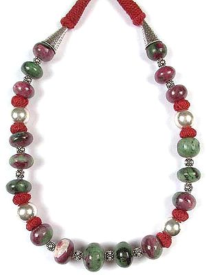 Ruby Zoisite Necklace