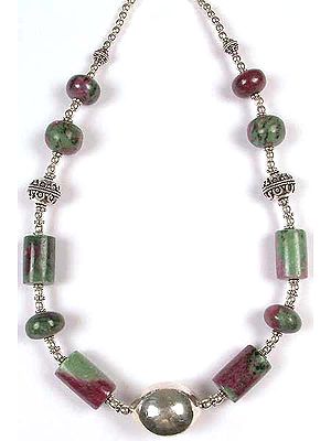 Ruby Zoisite Necklace