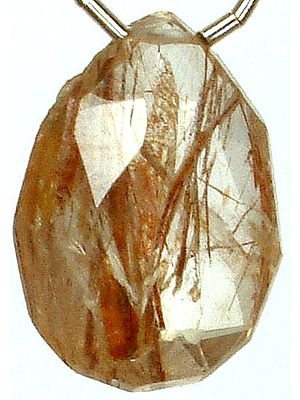 Rutilated Quartz Briolette (Price per Piece)