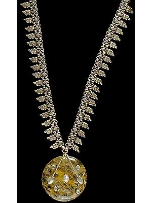 Rutilated Quartz Necklace from Rajasthan