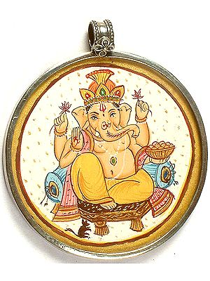 Shri Ganesha Circular Pendant