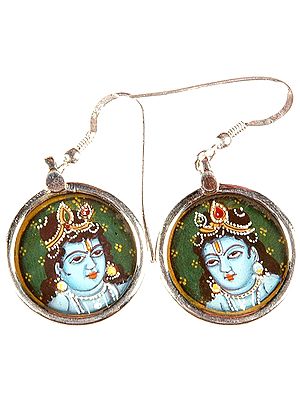 Shri Krishna Earrings