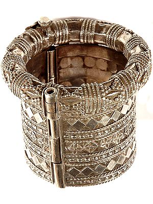 A Traditional Silver Chura: Bangles