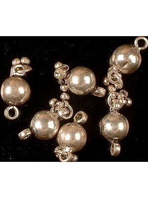 Sterling Ball with Hook & Dangling Ghungroos