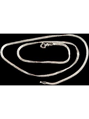Sterling Chain with Spring Lock