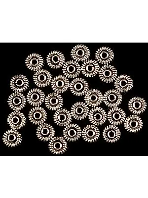 Sterling Circular Beads (Price Per Dozen)