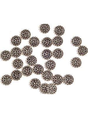 Sterling Circular Beads (Price Per Six Pieces)