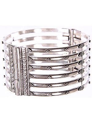 Sterling Cuff Bracelet with Screw Clasp