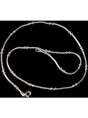 Sterling Designer Chain with Spring Lock