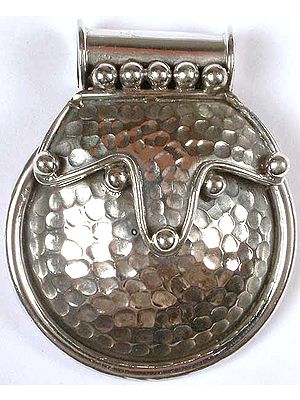 Sterling Dimpled Pendant