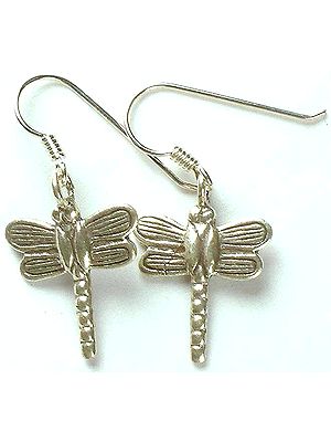 Sterling Dragon Fly Earrings