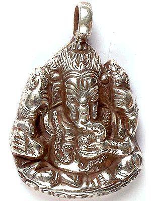 Sterling Ganesha Pendant