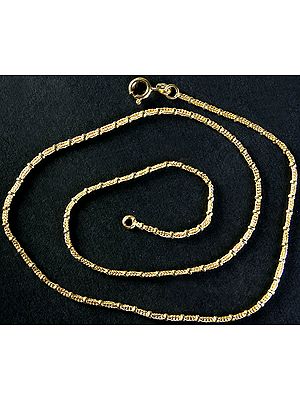 Sterling Gold Plated Chain Necklace