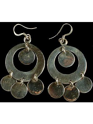 Sterling Hoops with Dangles