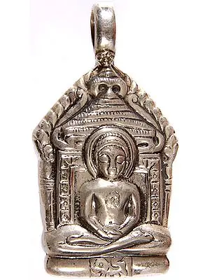 Sterling Jain Tirthankara Mahavira Pendant
