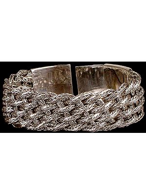 Sterling Knotted Rope Bracelet