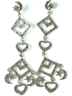 Sterling Marcasite Earrings