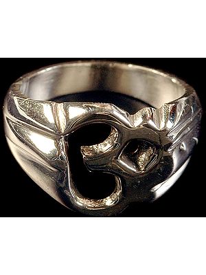 Sterling Om (AUM) Ring