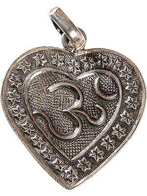 Sterling Om (AUM) Valentine Pendant