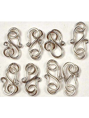 Sterling S Clasp with Jump Rings