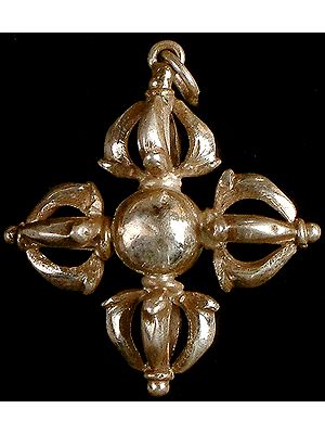 Sterling Vishva Vajra (Double Dorje) Pendant