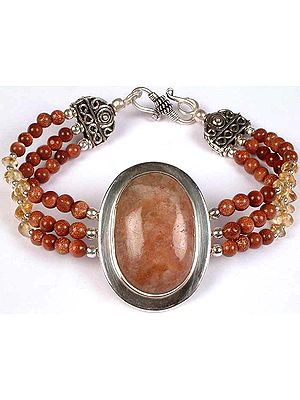 Sunstone Bracelet with Citrine