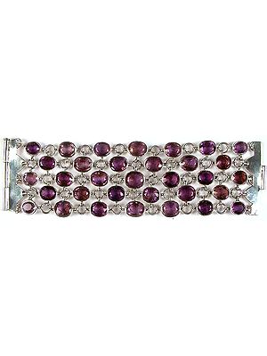 Superfine Cut Amethyst Bracelet