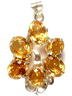 Superfine Cut Citrine Pendant