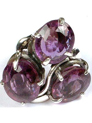 Superfine Faceted Amethyst Ring