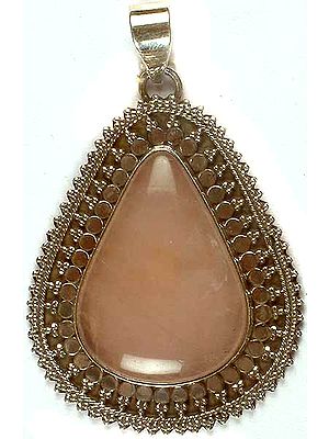 Tear Drop Rose Quartz Pendant