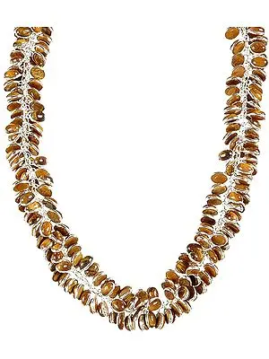 Tiger Eye Bunch Necklace