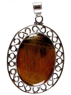 Tiger Eye Oval Pendant