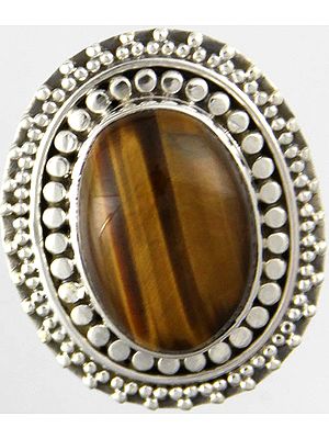 Tiger Eye Oval Ring