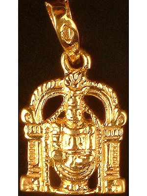 Tirupati Venkateshvara Gold Pendant