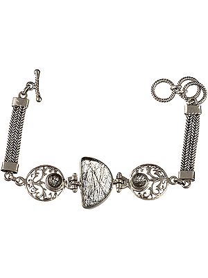 Tourmalinated Quartz Bracelet