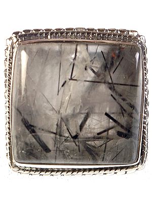 Tourmalinated Quartz Ring