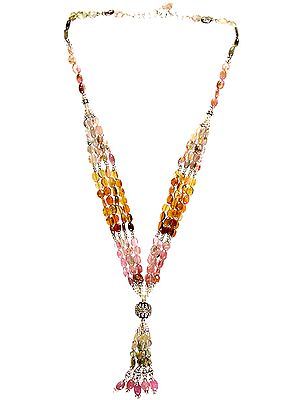 Tourmaline Bunch Necklace with Charms