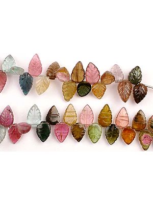 Tourmaline Carved Leaves