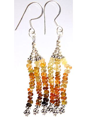 Tourmaline Israel Cut Shower Earrings