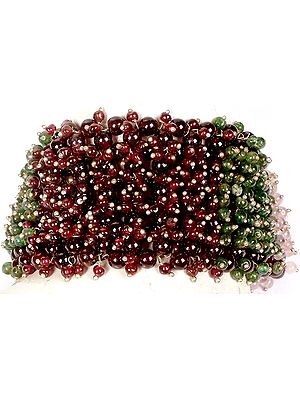 Tri Color Braided Gemstone Bracelet