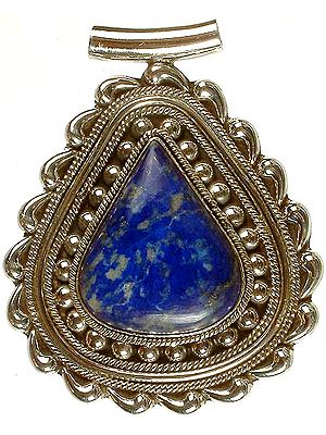 Triangular Lapis Lazuli Pendant
