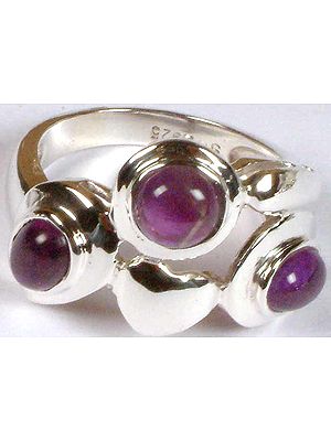 Triple Amethyst Ring
