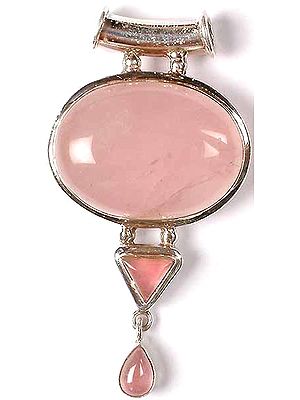Triple Rose Quartz Pendant