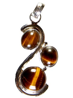 Triple Tiger Eye Pendant