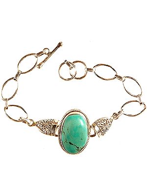 Turquoise Bracelet with Lattice