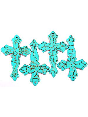 Turquoise Crosses (Price Per Piece)