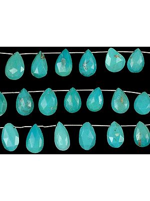 Turquoise Faceted Briolette