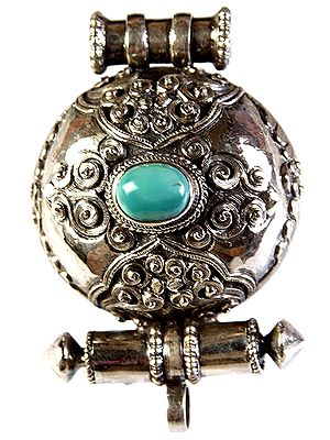 Turquoise Gau Box Pendant