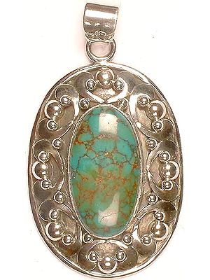Turquoise Oval Pendant