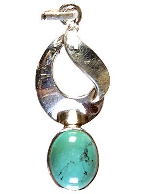 Turquoise Oval Pendant
